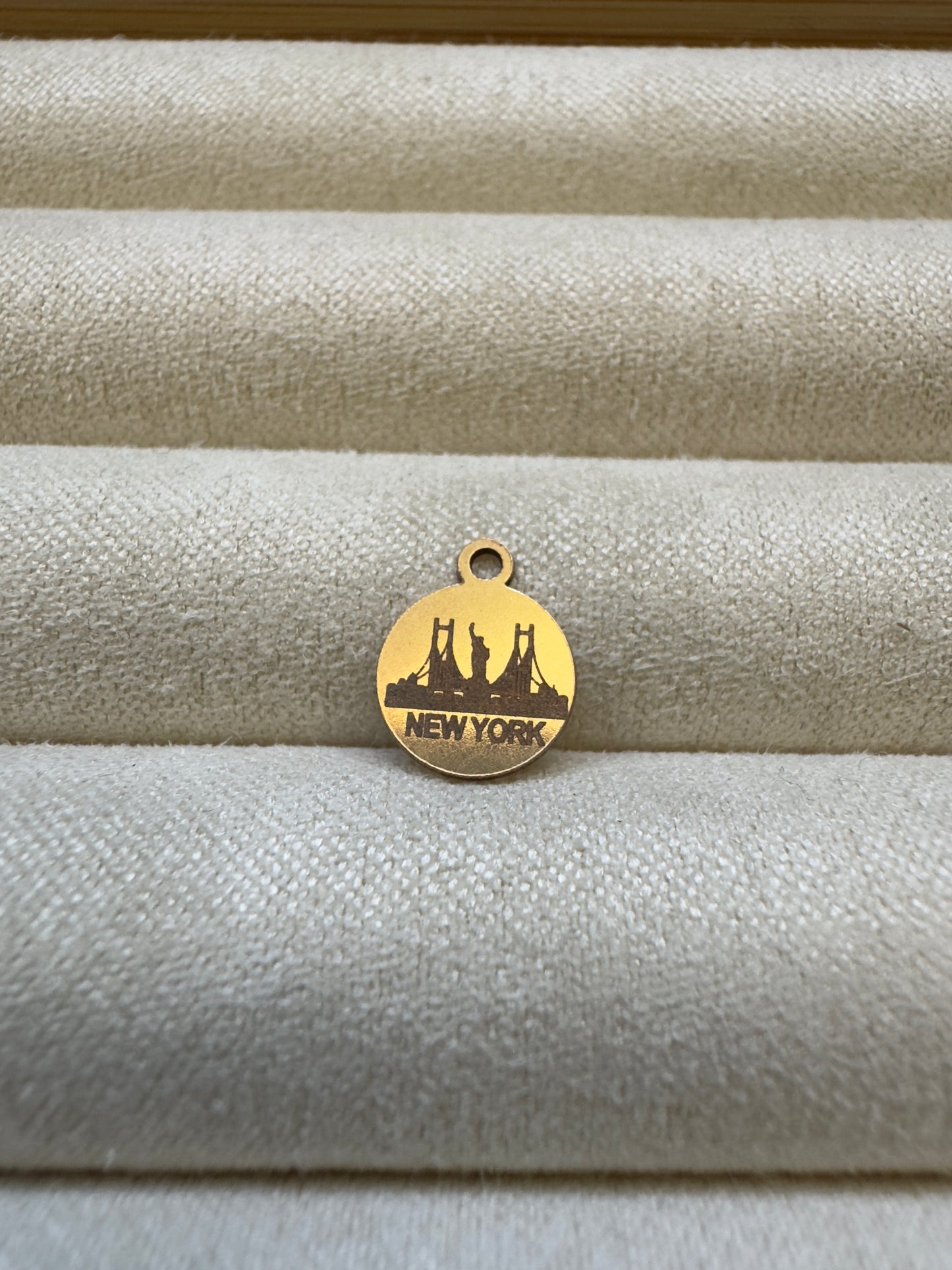 NYC Engraved Charm