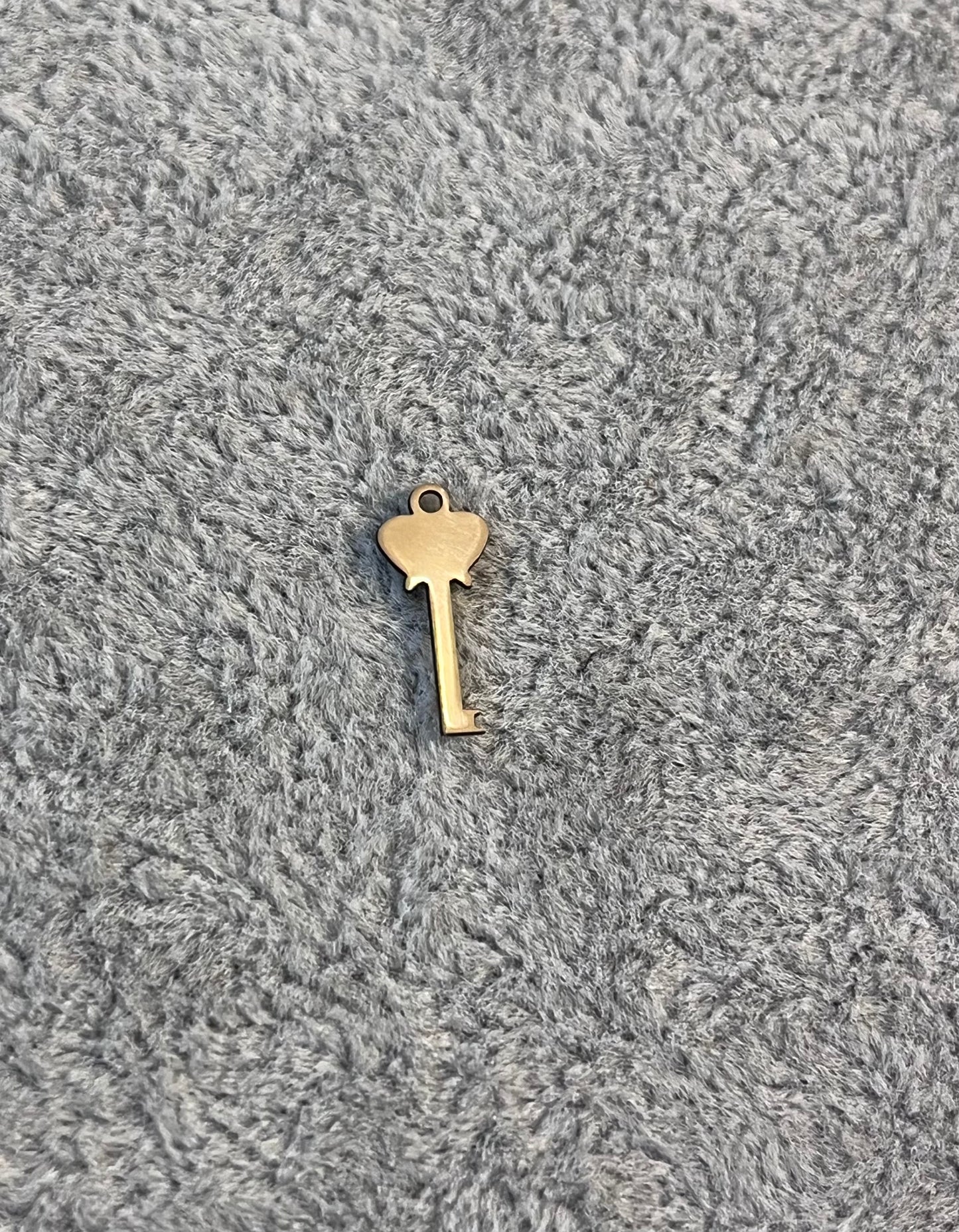 Heart Key Charm