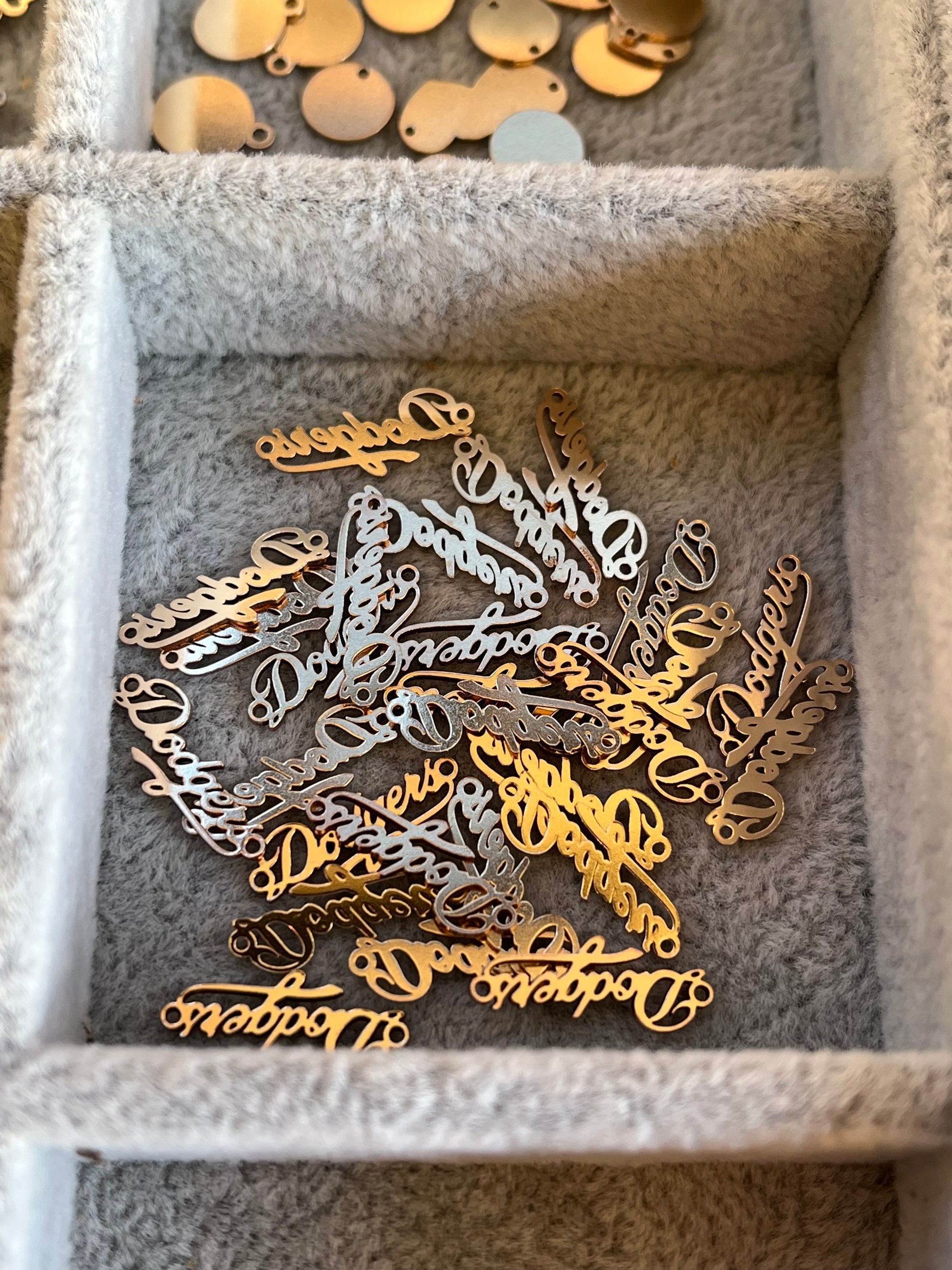 14K Gold filled Dodgers Connector