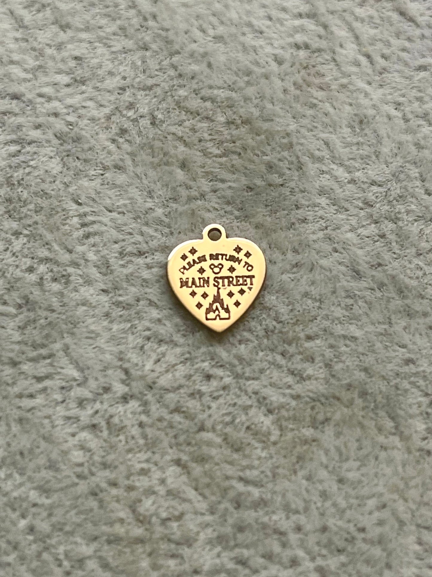 Custom Engraved Heart charm