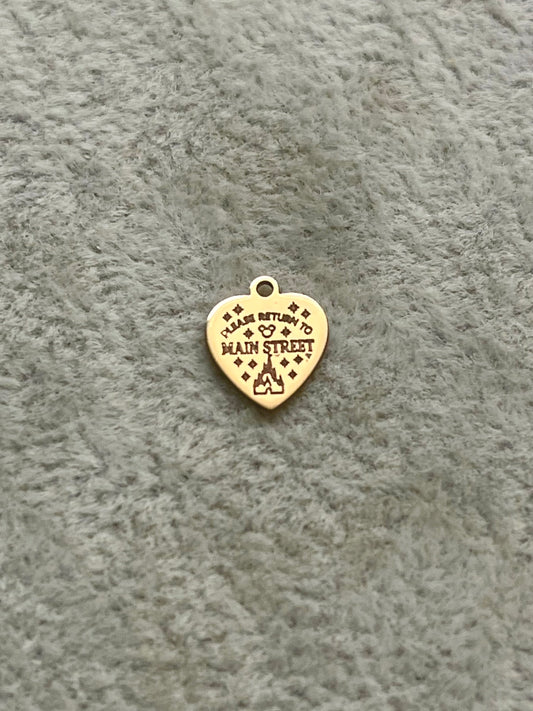 Custom Engraved Heart charm