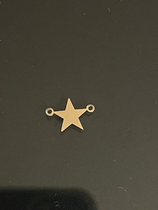 Gold filled Star connector 7mm