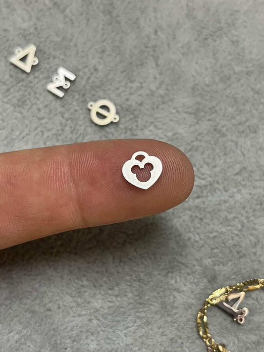 Heart with mouse charm