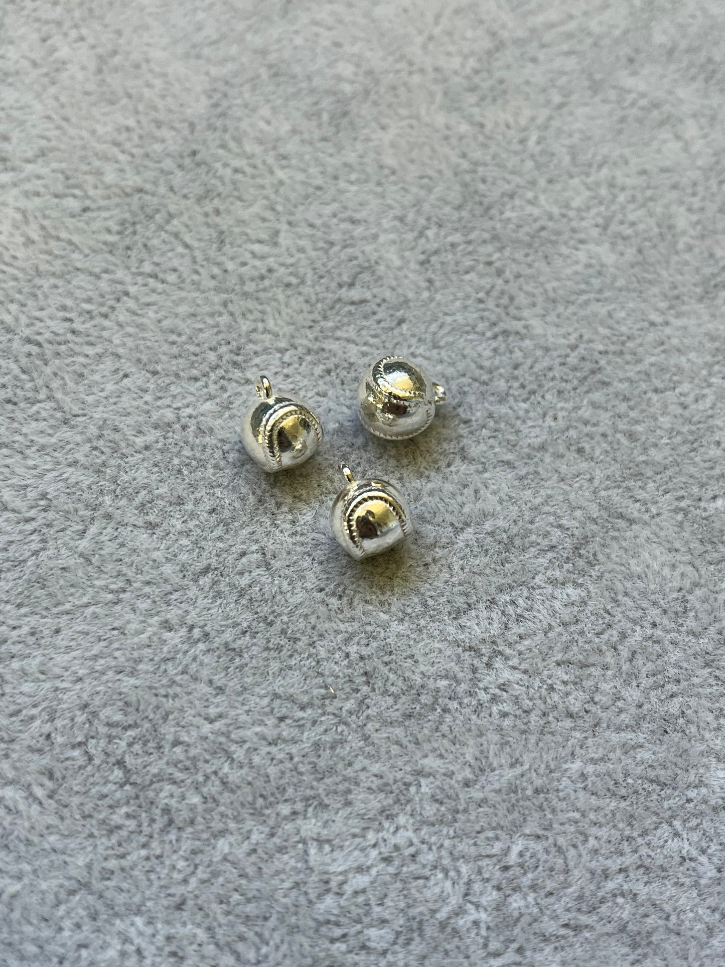 Sterling Silver Baseball Charm