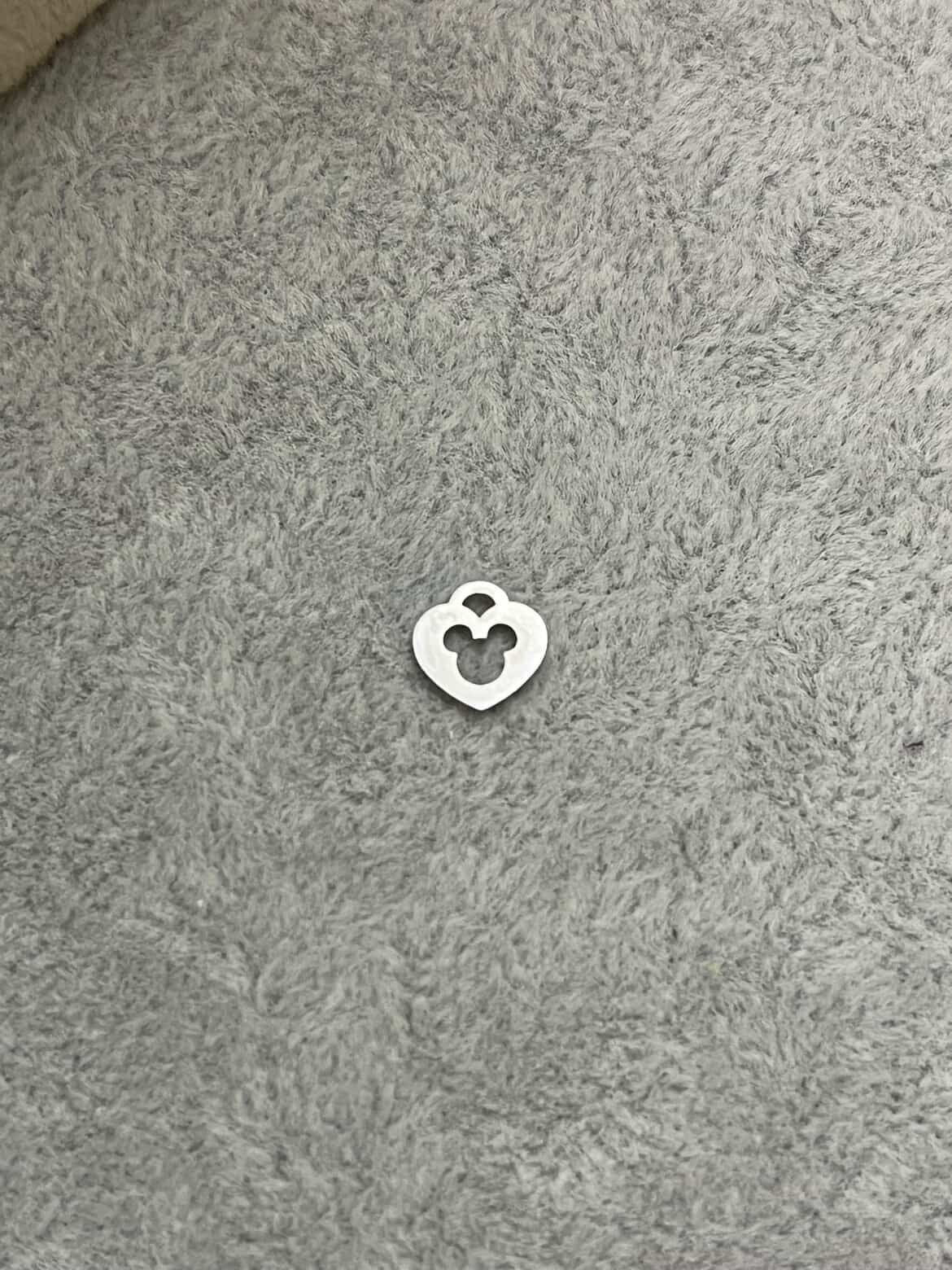 Heart with mouse charm