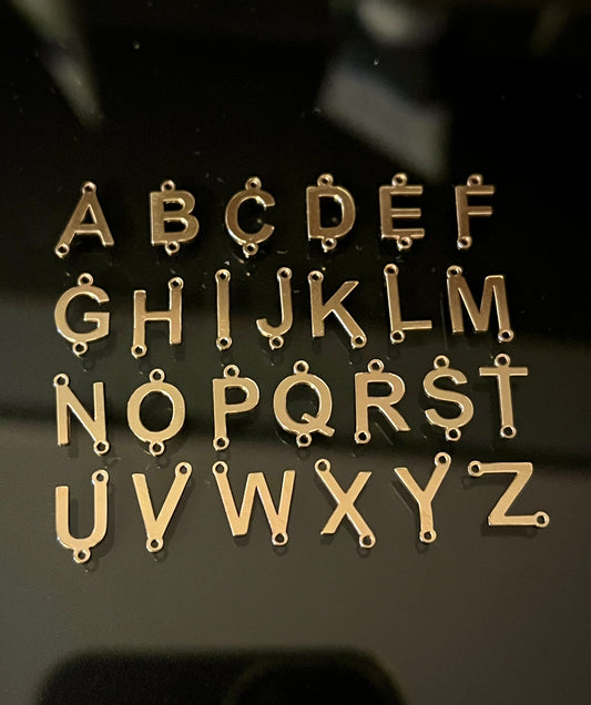 Block Style Alphabet Initial Letter Connectors A-Z