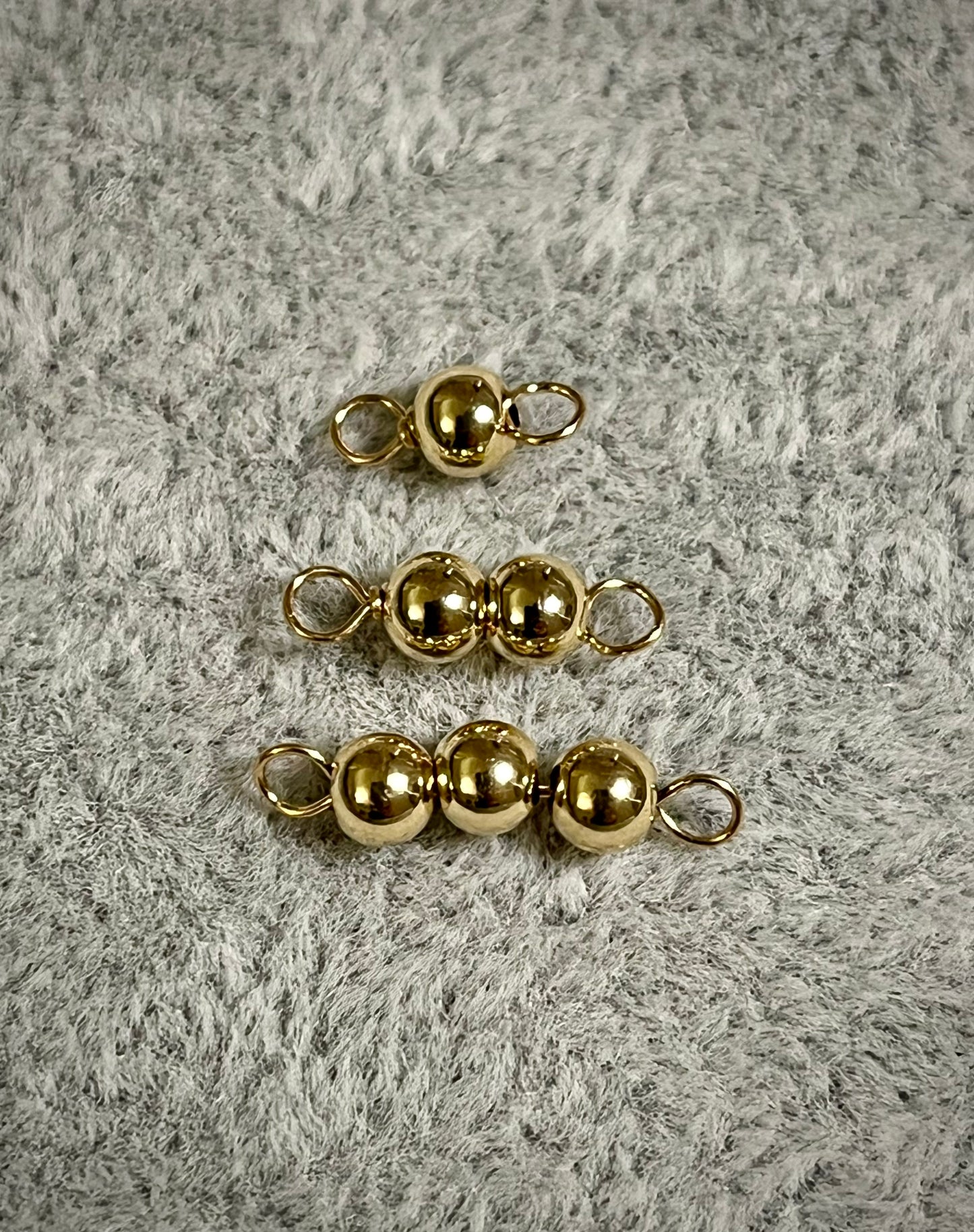 Gold filled Beads connectors 4mm