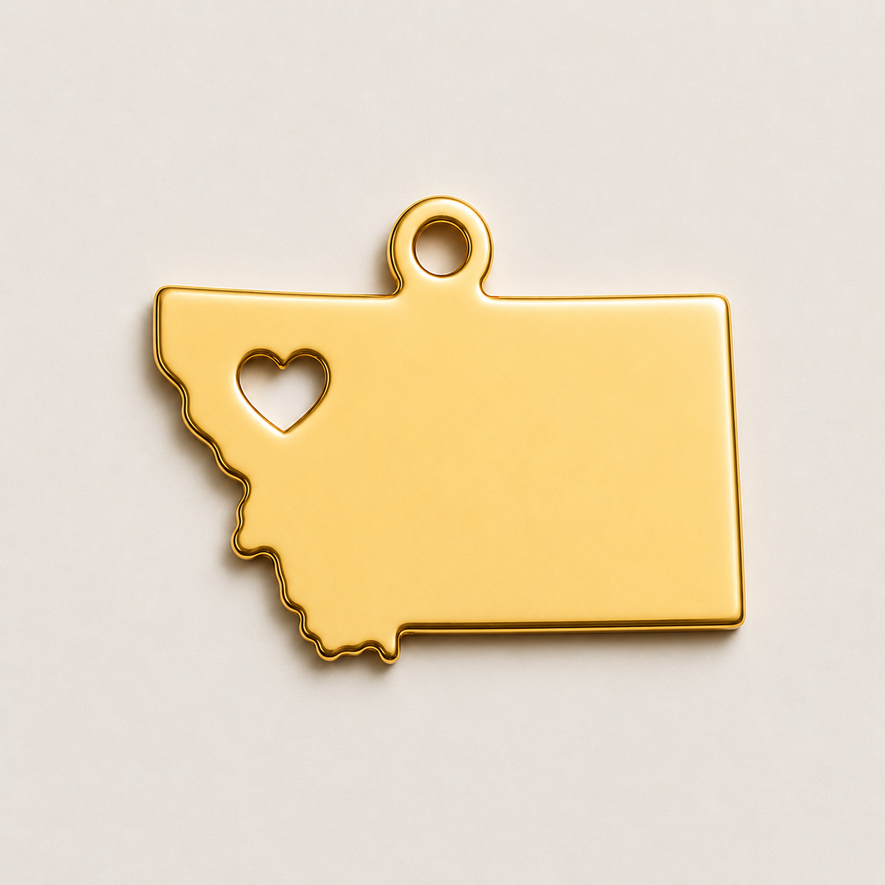 Montana state with heart