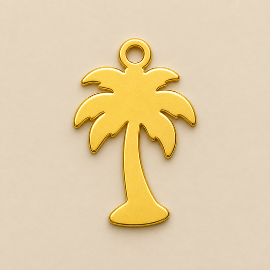 Palm tree charm